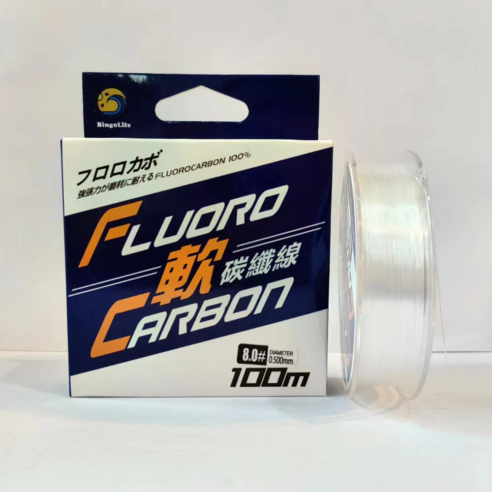 Pancing Senar Fluorcarbon Jepang Transparan 100m Bahan Komposit Garis Serat Karbon Nilon Pancing Super Kuat