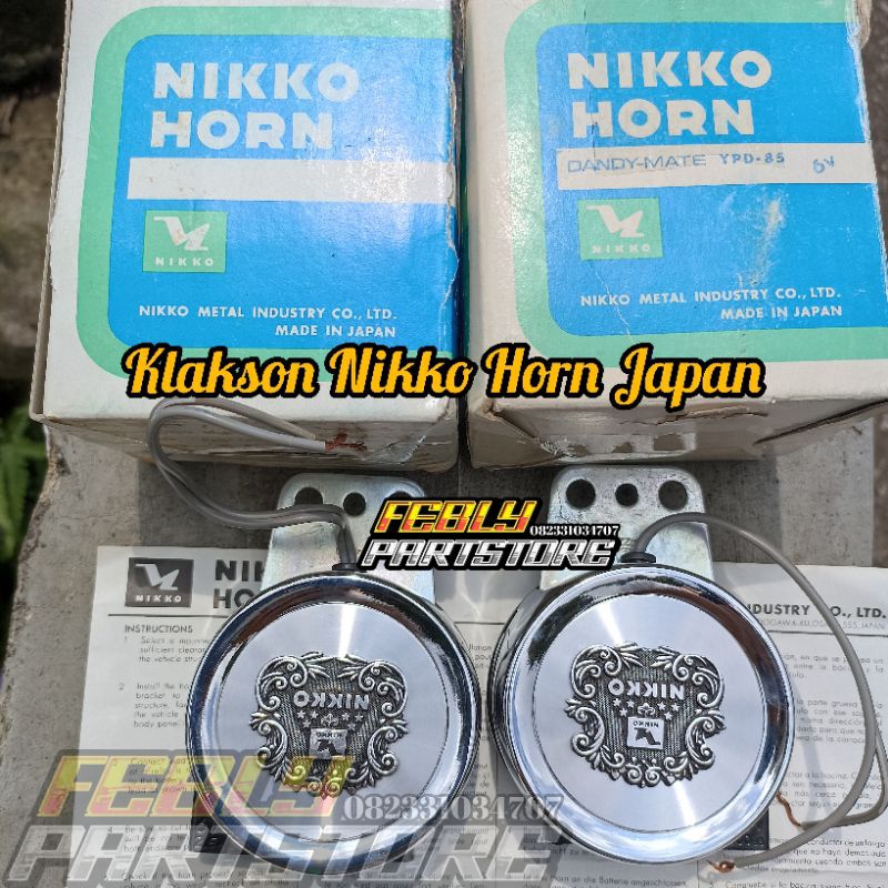 KLAKSON NIKKO JAPAN ORIGINAL BEL NIKKO JAPAN ORIGINAL CB GL MEGAPRO TIGER GL100 KELAKSON NIKKO JAPAN