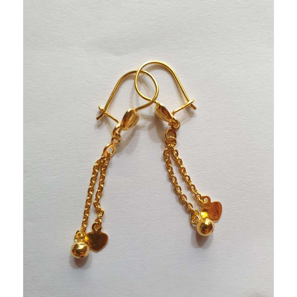 Aksesoris emas muda anting panjang pendant