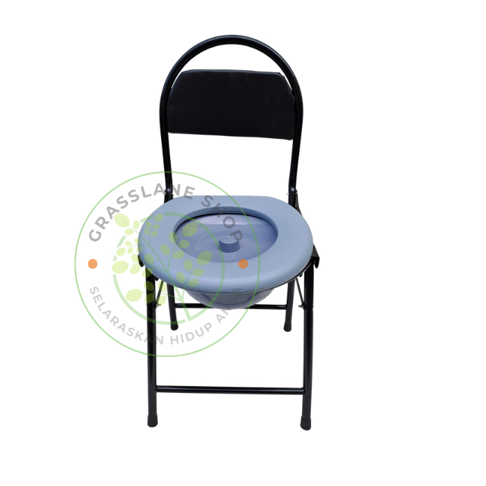 Kursi BAB untuk Manula Commode Chair Lipat Ekonomis Sederhana