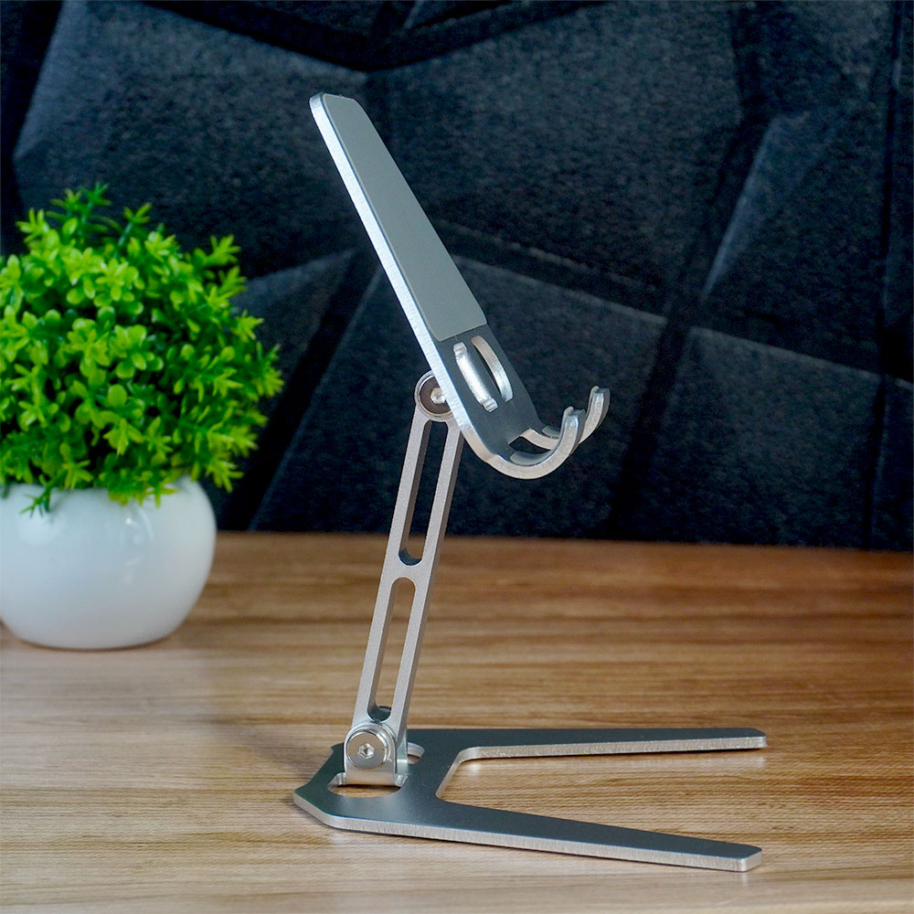 PHONE HOLDER STANDING HANDPHONE FOLDING STAND HOLDER HP PEYANGGAH HANDPHONE METAL FOLDING STAND METAL DUDUKAN HP TABLET