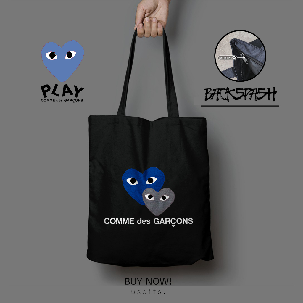 Totebag Tas CDG Comme Des Garcons Pria Wanita - CDG