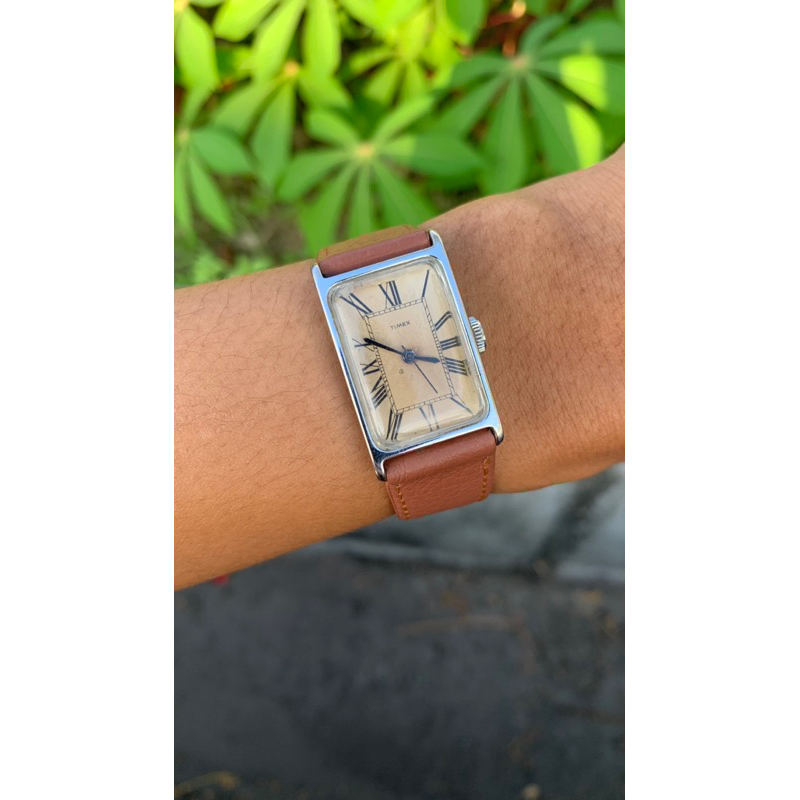 MURAH JAM TANGAN BEKAS TIMEX MARLIN TANK MILITARY VINTAGE ORIGINAL