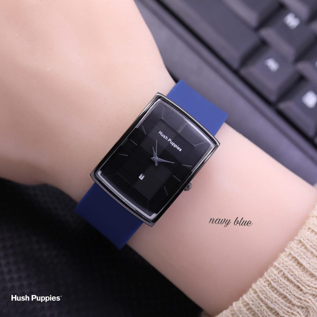 (kw) (COD) Jam Tangan Wanita Korea Anak Perempuan Cewek Tanggal Aktif Strap Rubber HP-7651