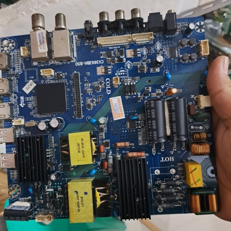 MB MOTHERBOARD MAINBOARD MESIN TV POLYTRON 43AS1558
