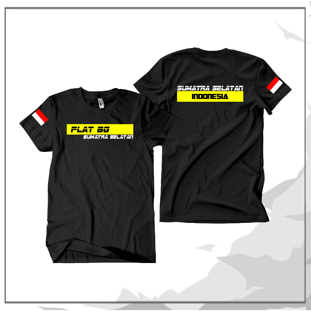 Kaos Baju Plat BG Sumatra Selatan
