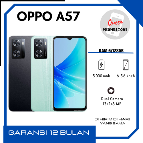 HP OPPO A57 RAM 6/128GB GARANSI 1 TAHUN