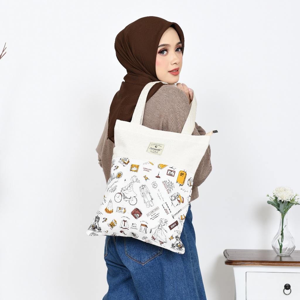 TOTE BAG RESLETING KANVAS WANITA MOTIF/POLOS,UTK TAS KULIAH,TAS BELANJA,TAS SEMINAR,BS CUSTOM SABLON