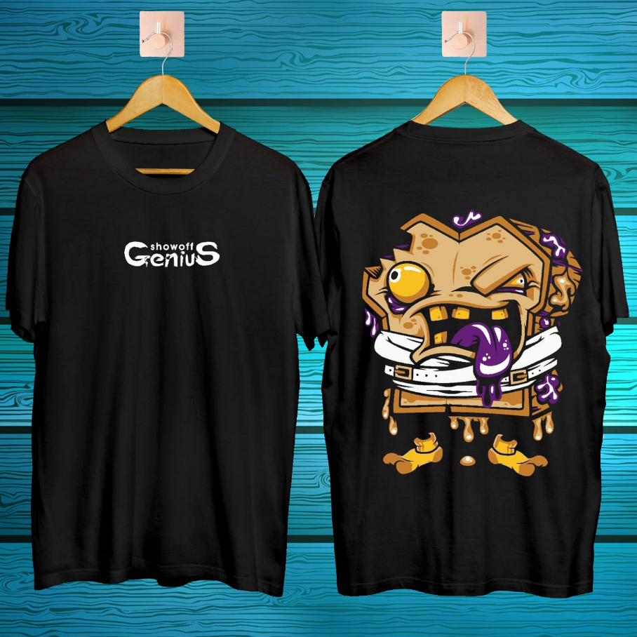 KAOS PRIA/KAOS BONEKA GENIUS KAOS KATUN KAOS COWOK KAOS HITAM/KAOS PROMO/PAKAIAN PRIA/KAOS DISTRO/T-