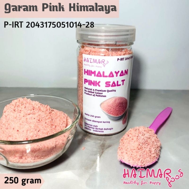 

Garam Himalaya - Himalayan Pink Salt- Asli Ori Original - Jar Toples 250 gr gram - HAIMAR food