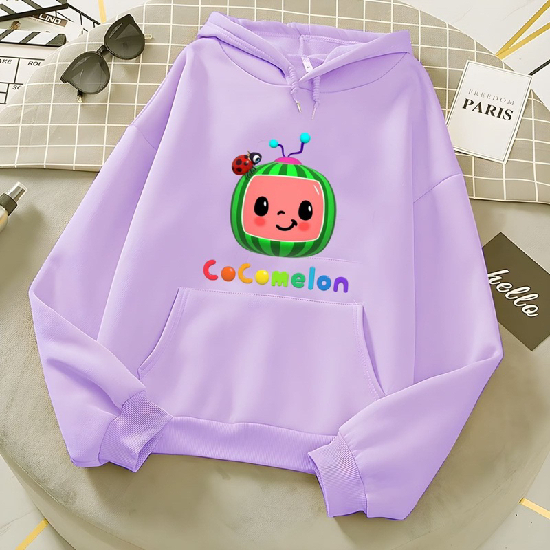 Sweater anak perempuan COCOMELON hoodie anak laki laki 2-10 tahun