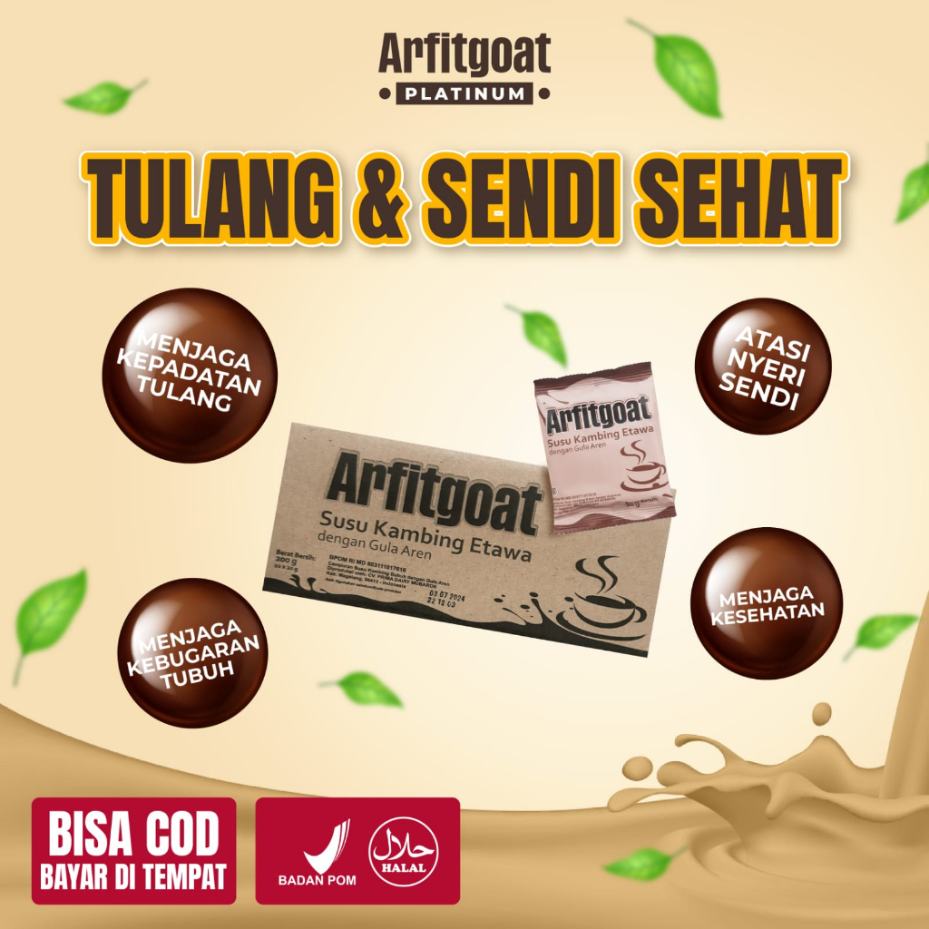 

ARFITGOAT ORIGINAL Susu Etawa Atasi Nyeri Sendi Dan Asam Urat