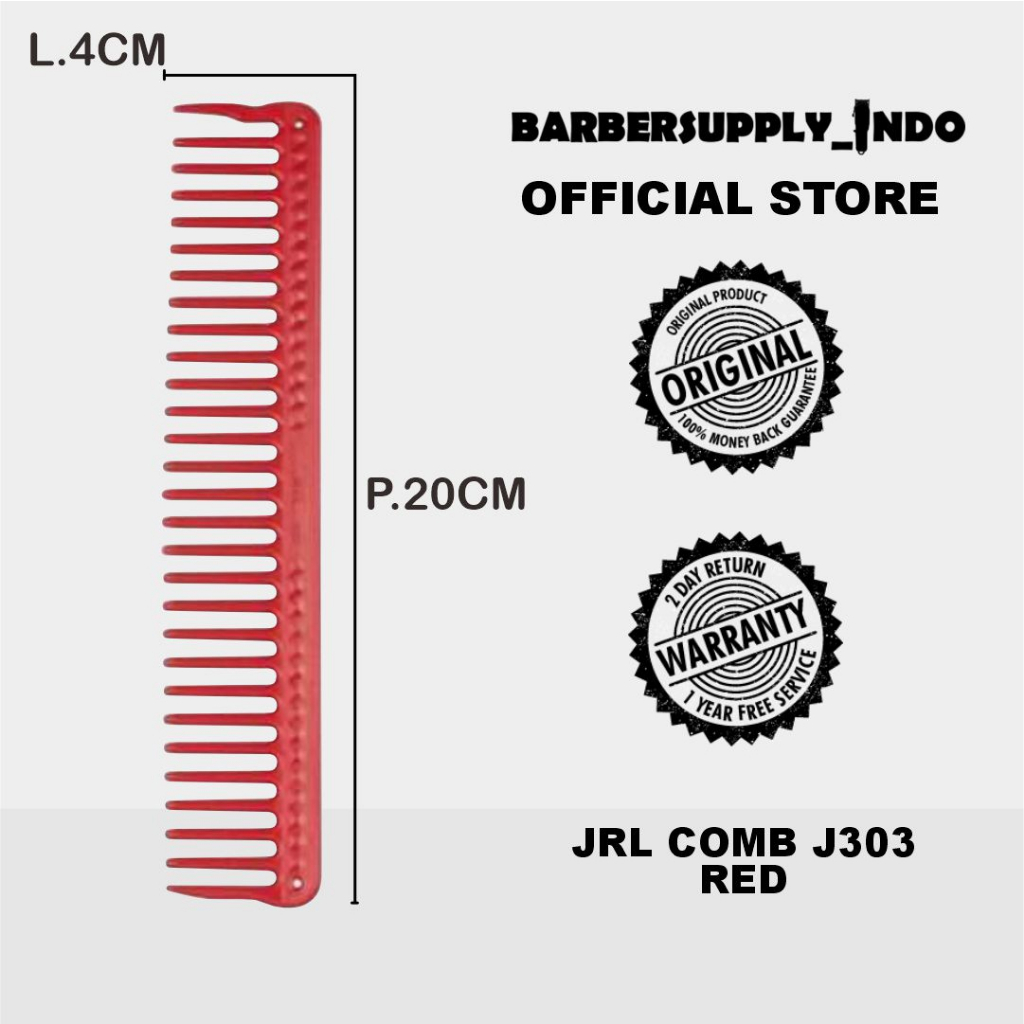 JRL CUTTING COMB SISIR POTONG RAMBUT SISIR PARTING J303