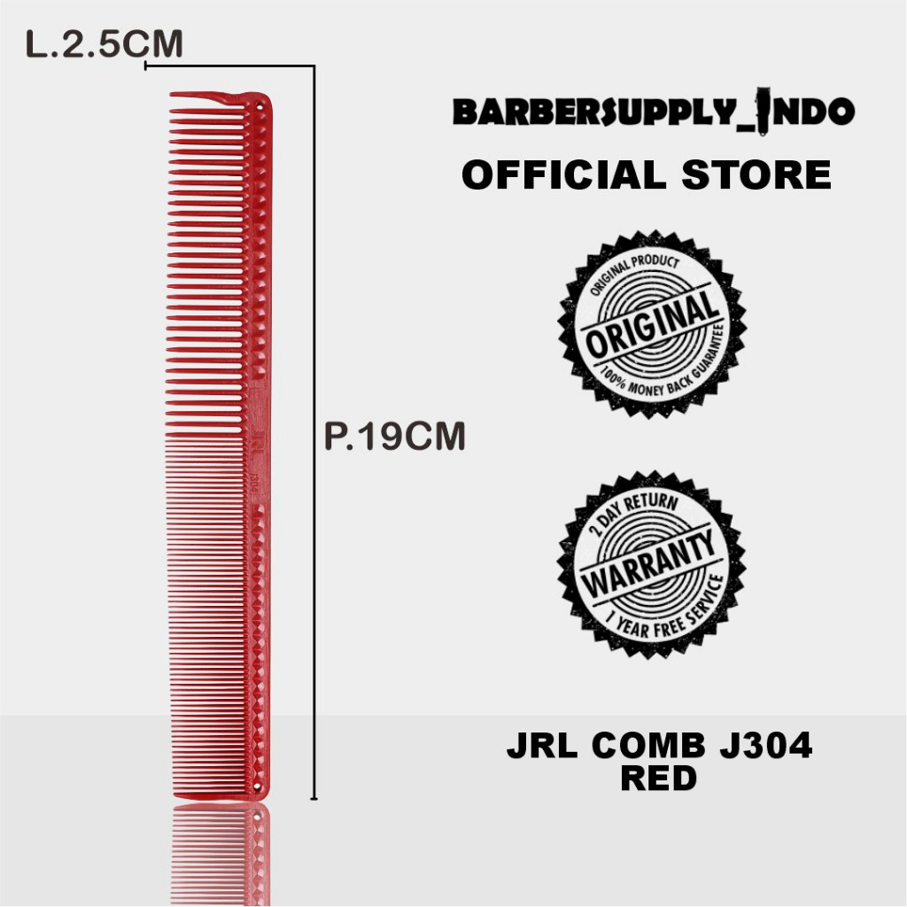 JRL CUTTING COMB SISIR POTONG RAMBUT SISIR PARTING J304