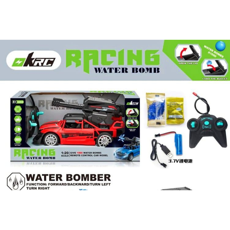 New 1:20 Mainan RC RACING WATER BOMB Mainan Remot Control water bomber Bisa tembak Bubble NH-03E