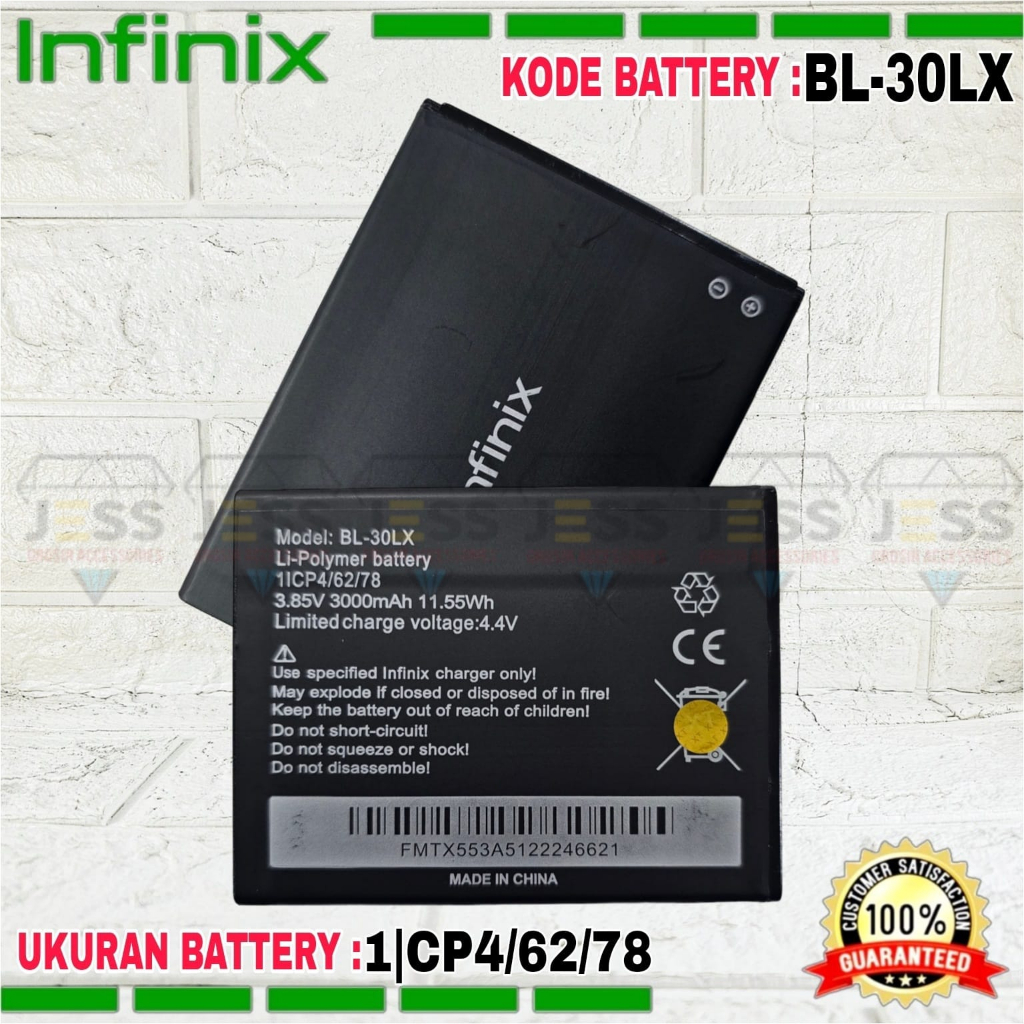 Baterai Battery Original ERRLY BL-30LX BL30LX For Type INFINIX Hot 3 , Hot 3 Max X553 , Hot 3 Lite X554