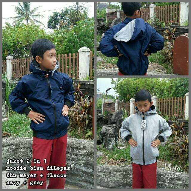 Jaket Anak bisa Bolak-Balik / Jaket Hoodie Bolak-Balik anak terseda ukuran anak usia 4-13 tahun