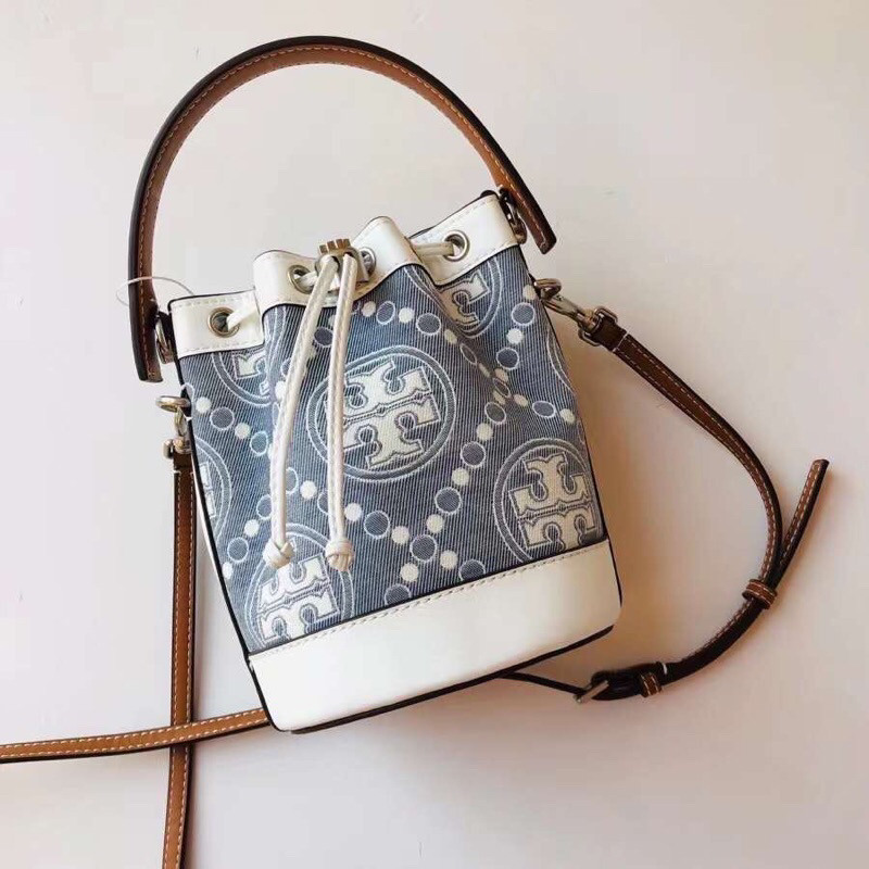 Tb petite denim bucket bag