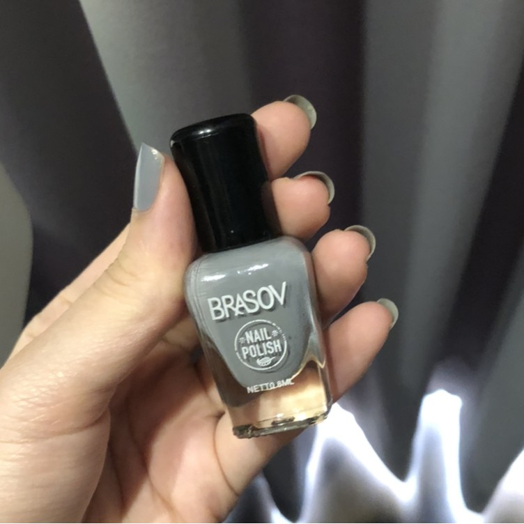 [BLACK | GLITTER EMAS PERAK | NUDE ABU] [BPOM] BRASOV KUTEK NAIL POLISH WARNA HITAM | NUDE ABU | GLITTER EMAS | GLITTER PERAK 8ML