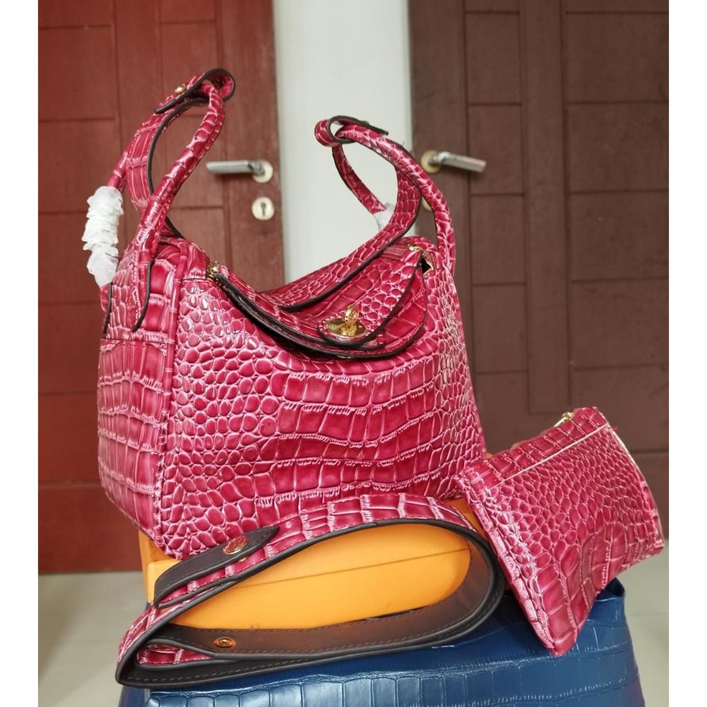 tas wanita bahan croco tas lindy terbaru tas terlaris tas wanita ke kantor