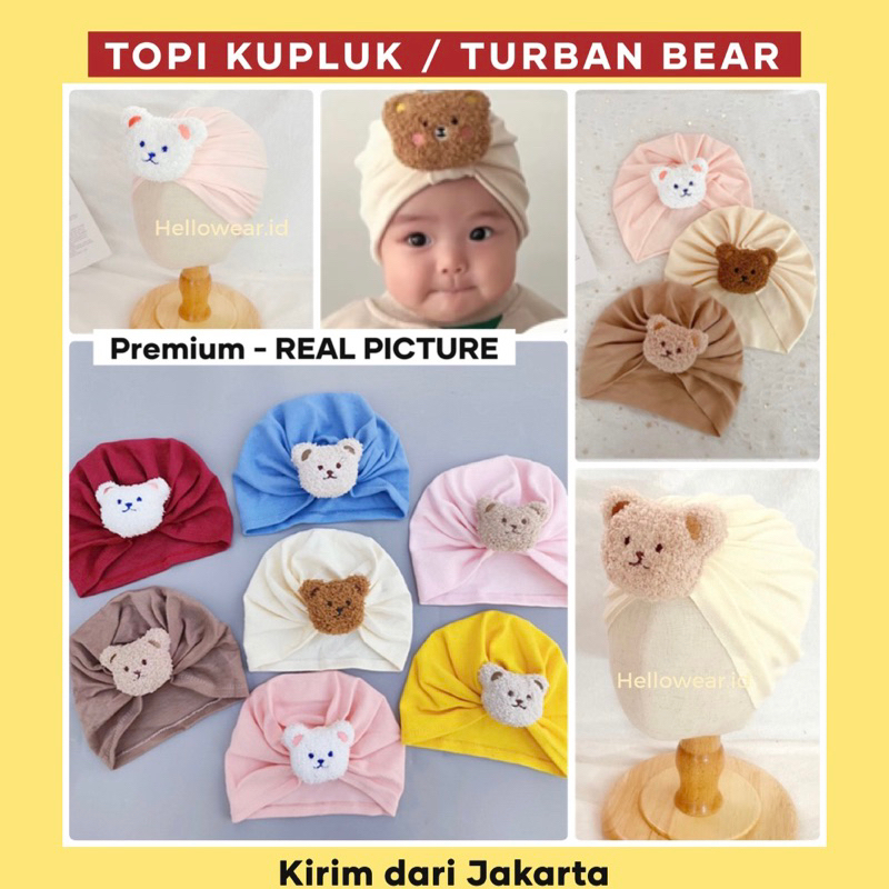 TOPI BASEBALL ANAK BABY TOPI KUPLUK ANAK BABY TURBAN ANAK TEDDY BEAR LUCU KIDS HAT KOREA STYLE TOPI BEAR