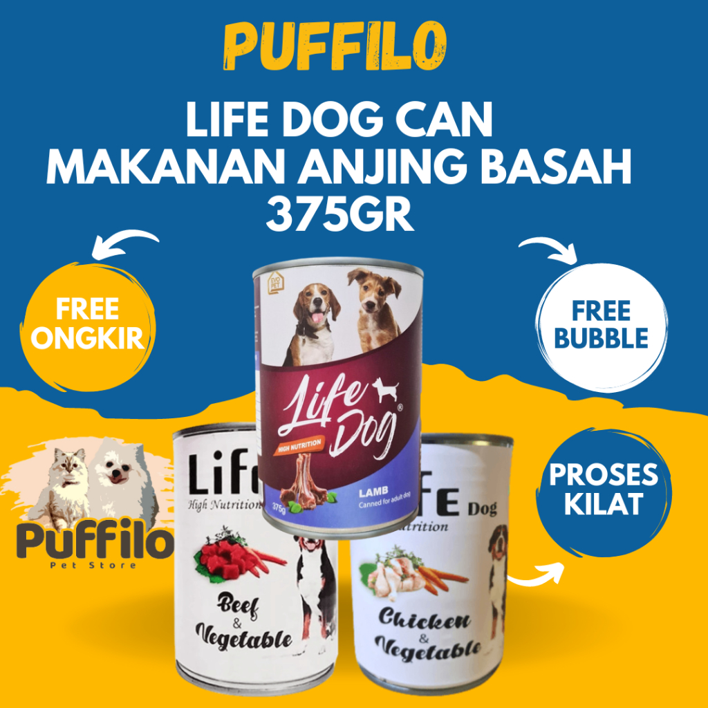 LIFE DOG KALENG 375GR