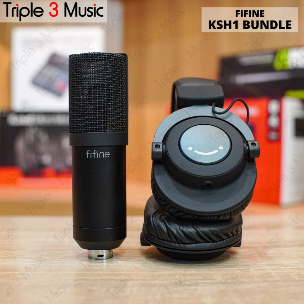 FIFINE KSH1 Live Streaming Bundle Mixers Soundcard | Paket Podcast