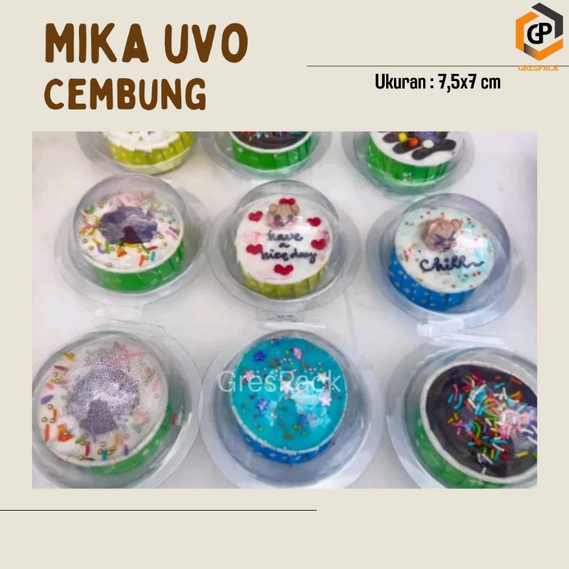 (50pcs)Mika Uvo/Mika kue tart mini/Mika bolu burger mini