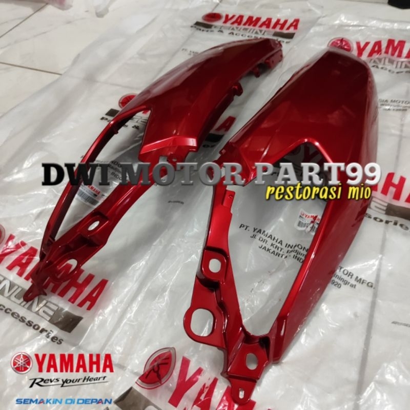 COVER SIDE BODY SET KANAN KIRI MERAH MARUN GLOSSY NMAX N MAX N-MAX 2DP-P3 ASLI ORIGINAL