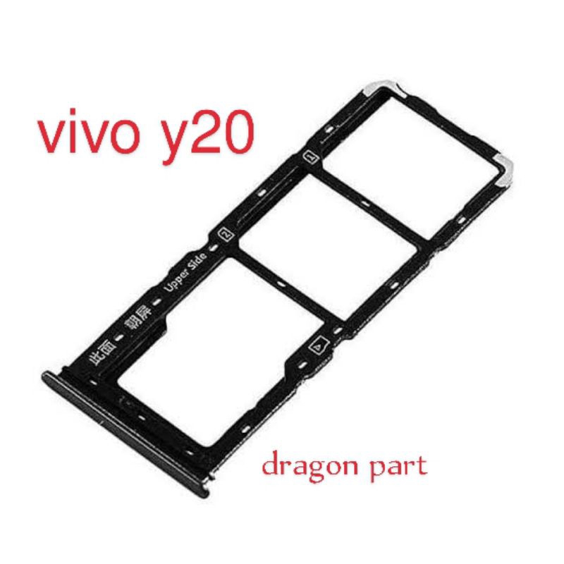 SIM TRAY VIVO 12S / VIVO Y20 / VIVO Y20S / TEMPAT KARTU