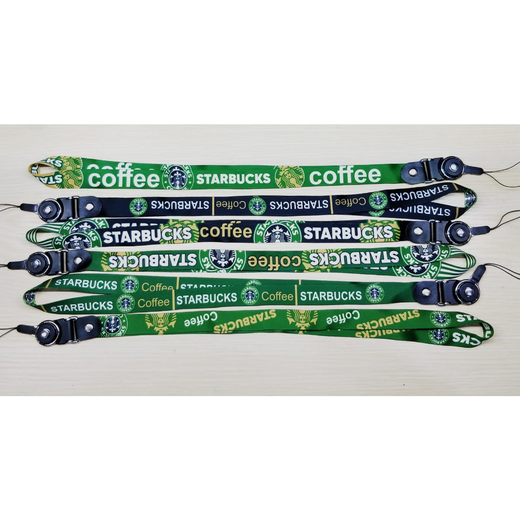 TALI LANYARD STARBUCKS | TALI GANTUNGAN HP NAME TAGE ID CARD / TALI LEHER PROMO BY.SULTAN ROXY