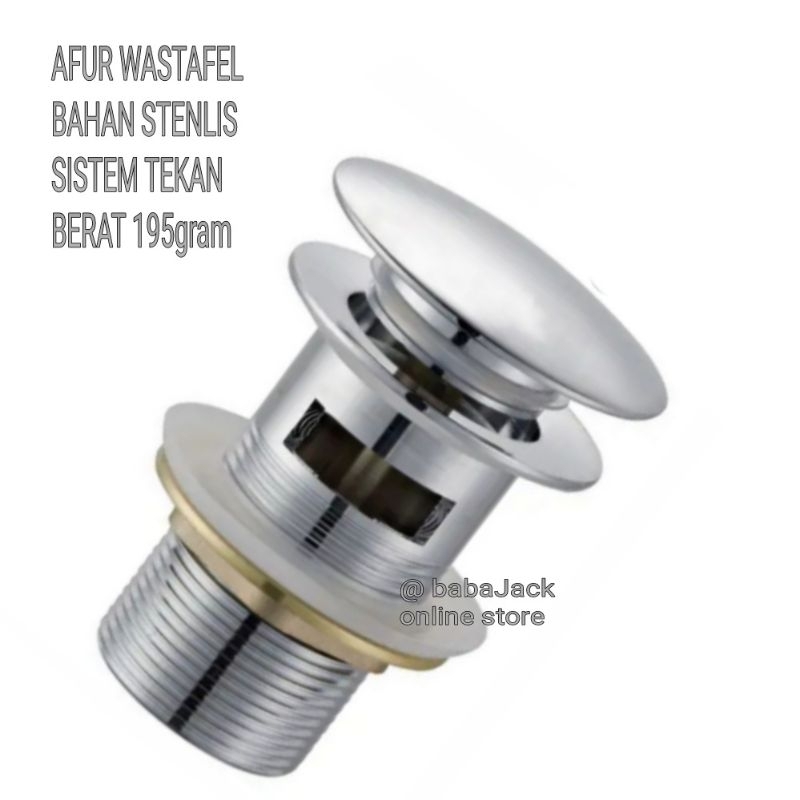 Afur wastafel stainless avur inject stenlis pembuangan air