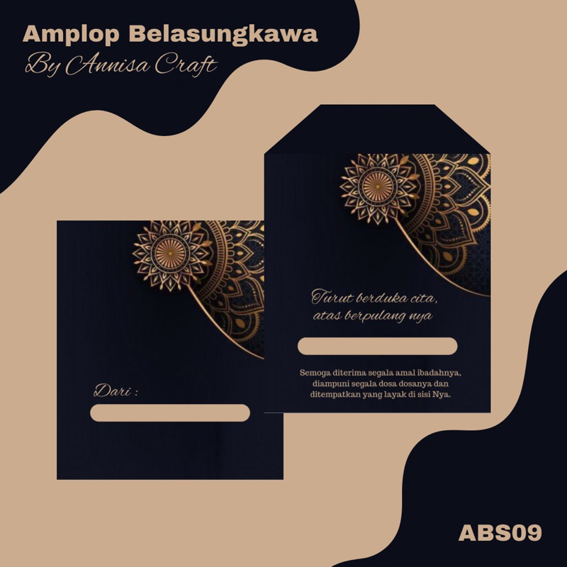 

Amplop Belasungkawa, Amplop berkabung, Amplop Lelayu