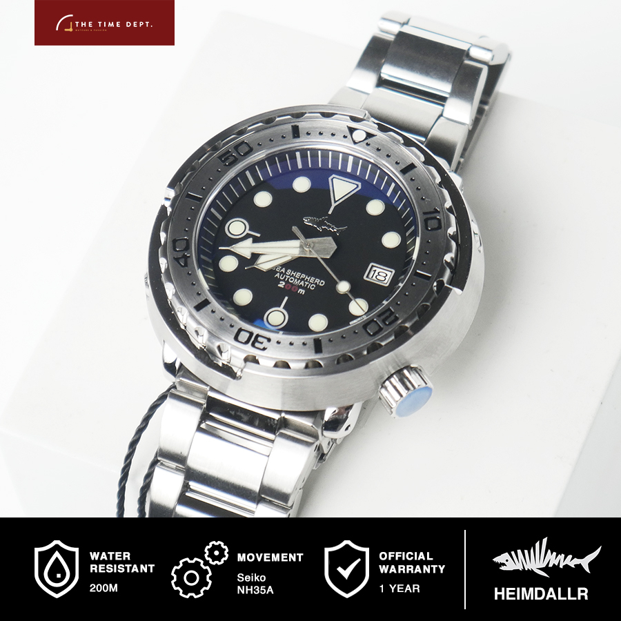 Heimdallr Sharkey HMSG11 Tuna Homage Seiko NH35A Automatic Jam Tangan Pria Diver Homage