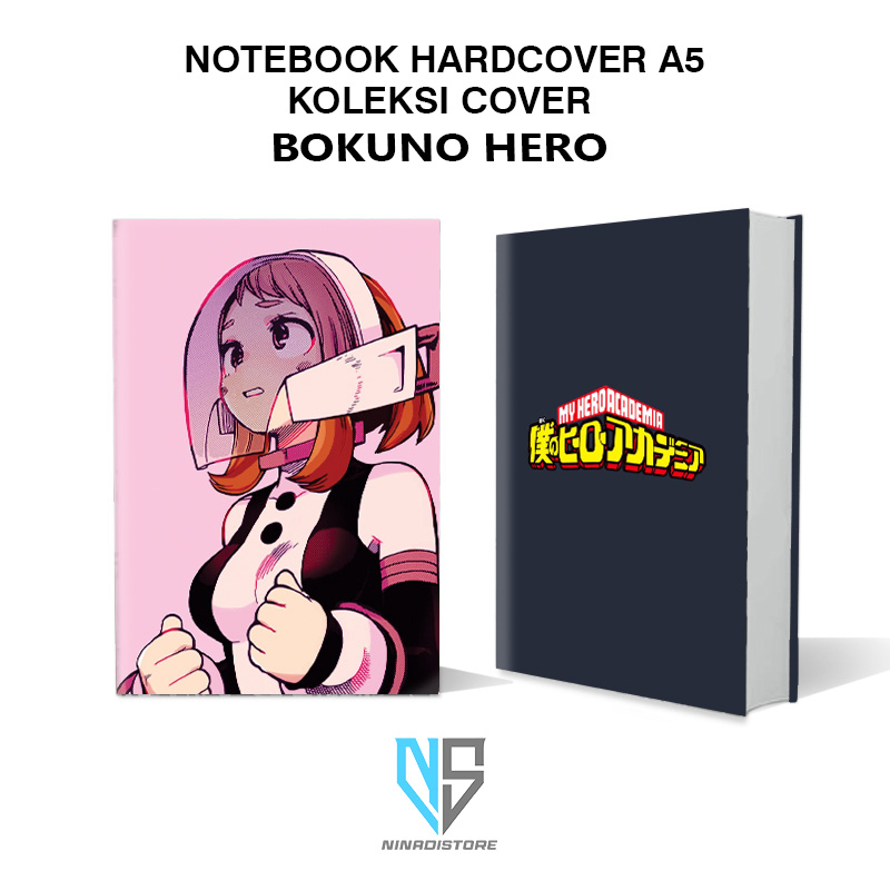 

Buku Ukuran a5 Pocket Book/Notebook Hardcover A5 isi polos dan garis Gambar cover bokuno hero