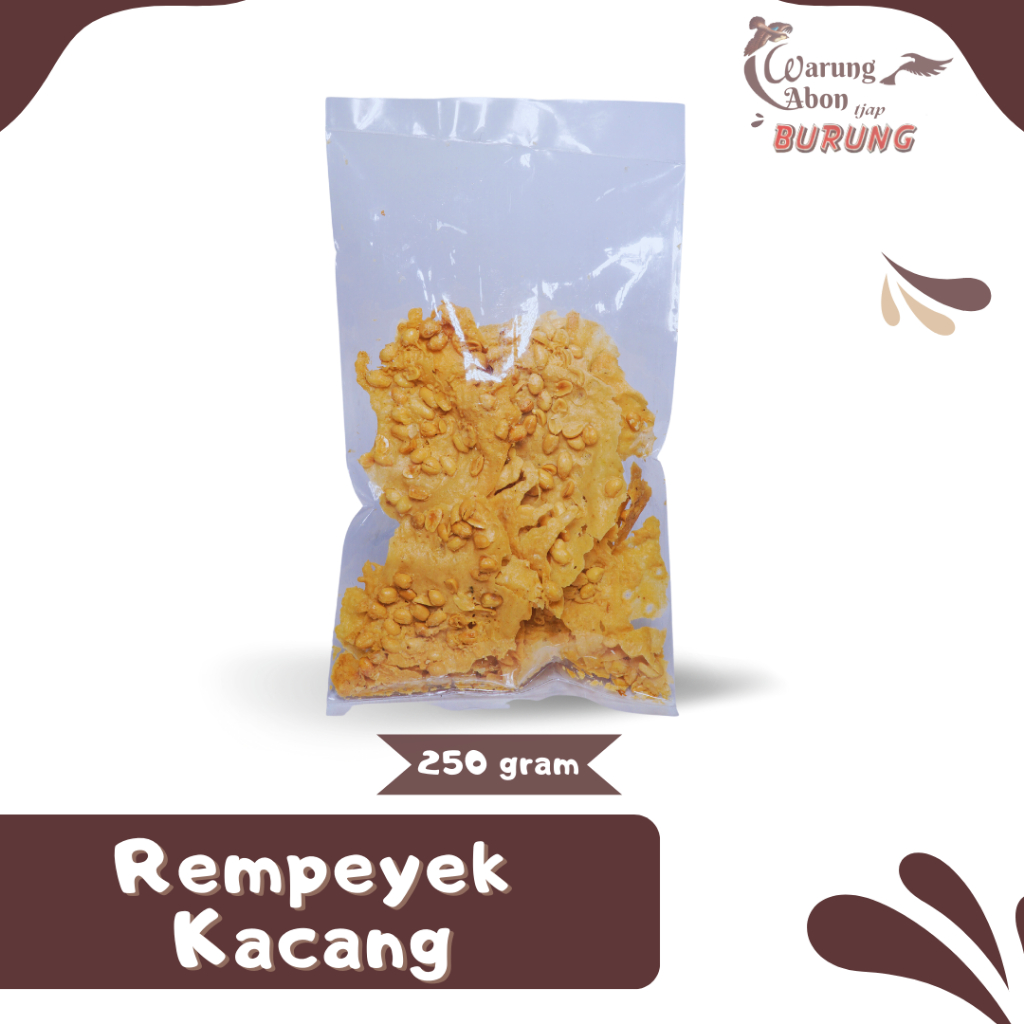 

Rempeyek Kacang Cap Burung 250 gr