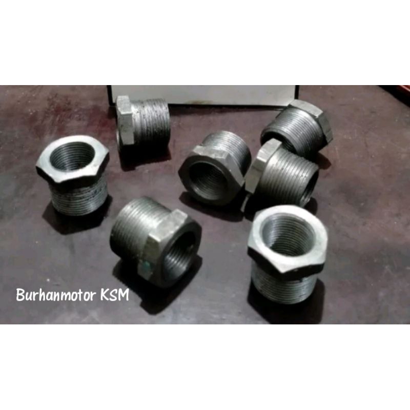 Sabungan kran tangki cb ke keran Tiger / drat kran tangki /mur drat kran /besi sambungan kran tangki