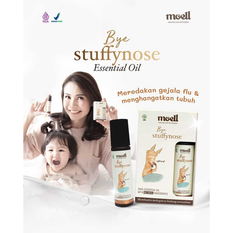 MOELL Essential Oil STUFFINOSE / moel Minyak aromatherapi moell natural oil anak / Minyak pijat / Moel Moell Samarinda smd bpp balikpapan bontang tenggarong sangatta banjarbaru banjarmasin kalimantan