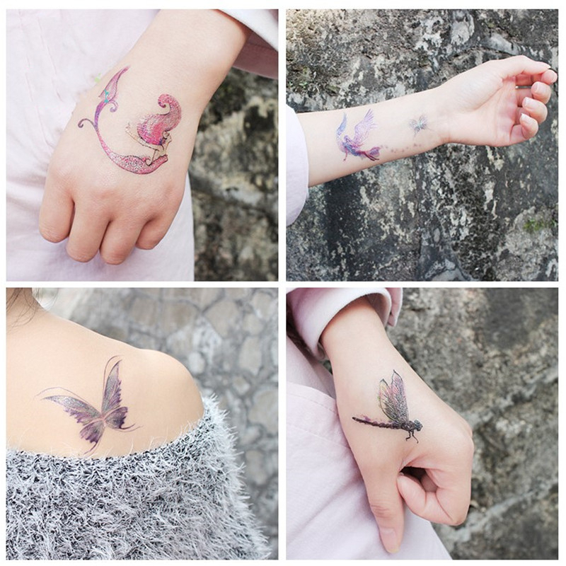 CSP151 – Water Tattoo Fairy Tale Butterfly Flower Temporer Cosplay Instan