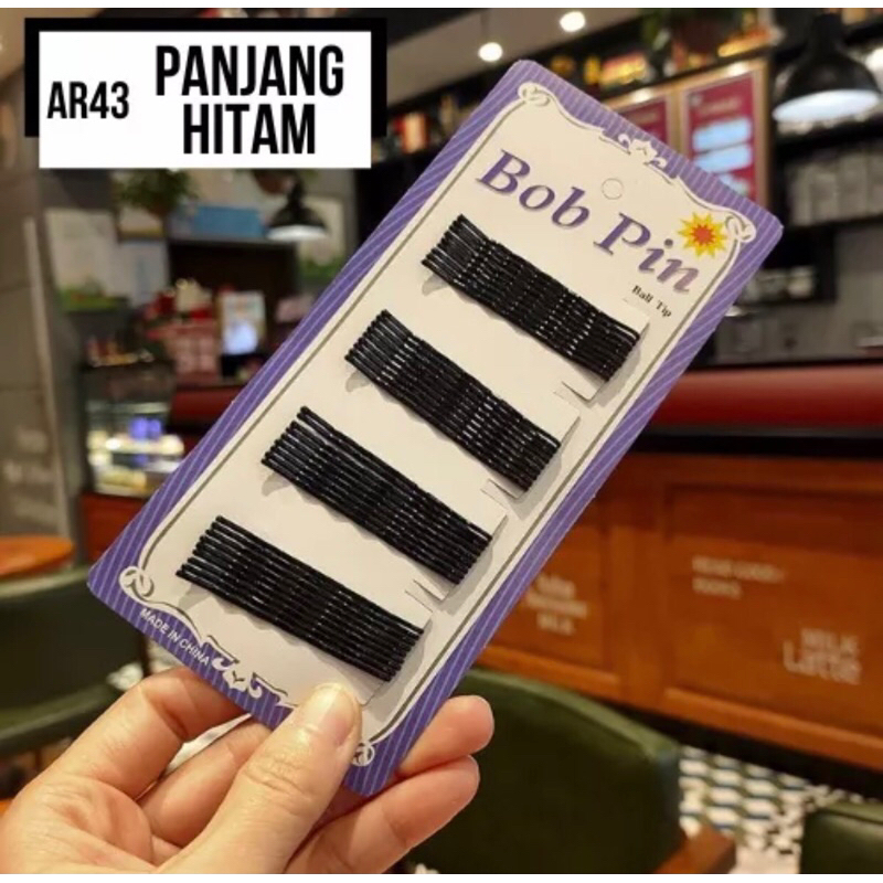 Jepit Lidi Bobby Pin Isi 40 Jepit Rambut Kecil Hitam Warna Hair Pin