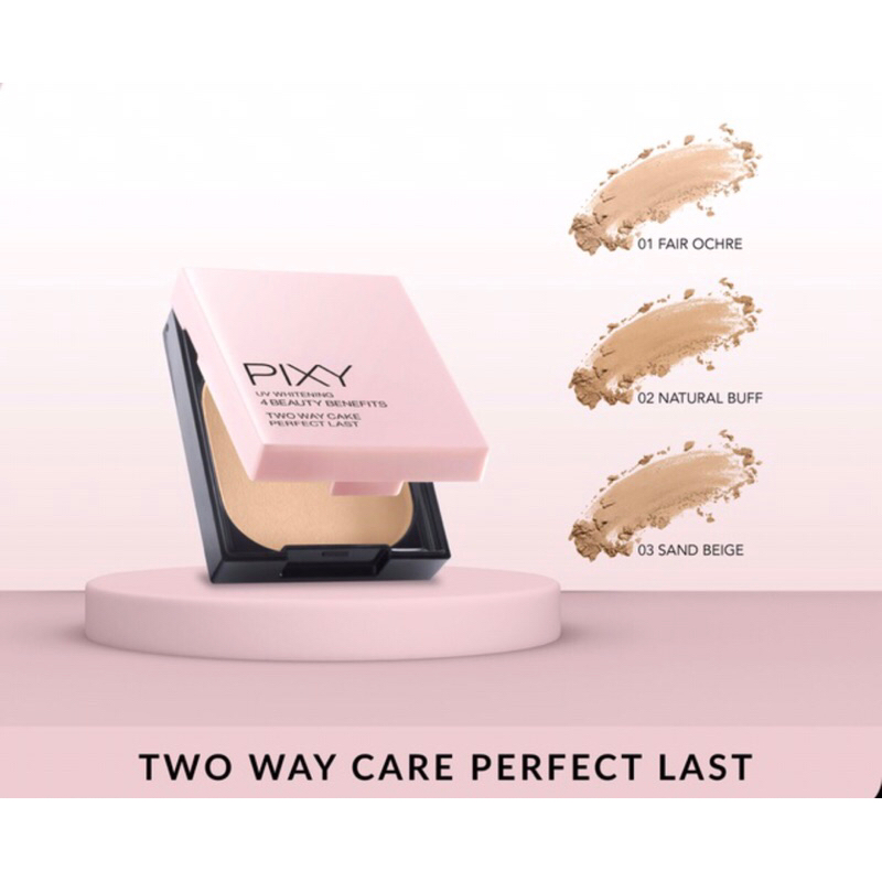 PIXY 4 Beauty Benefit Two Way Cake Perfect Last / Pixy Bedak Padat Twc