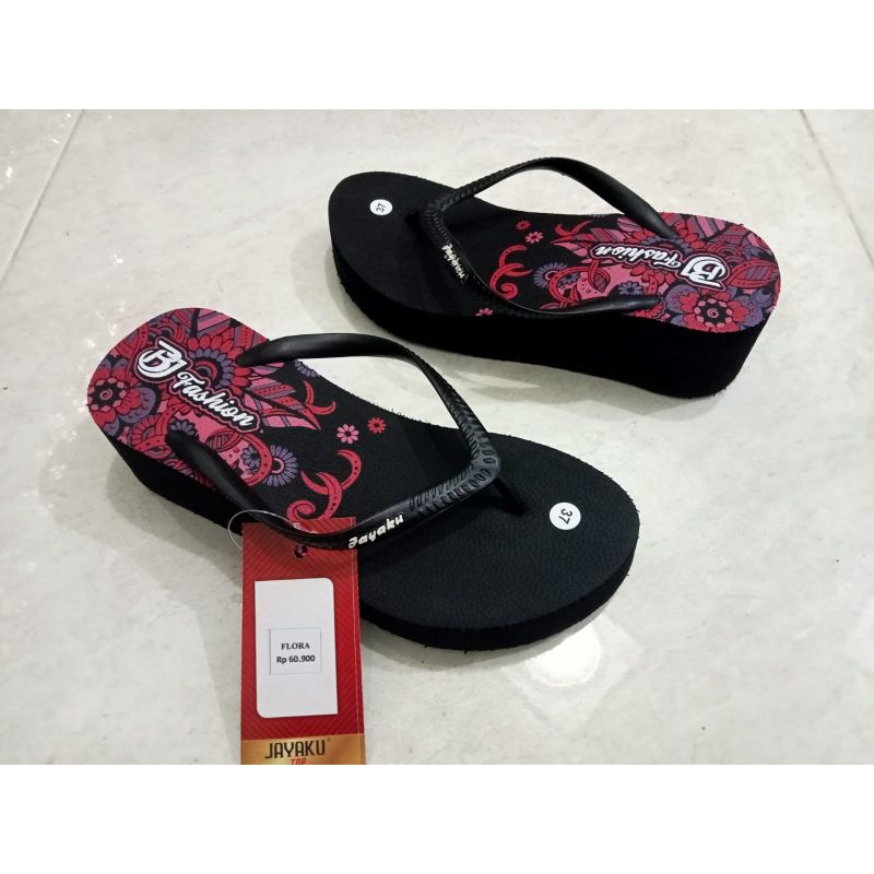 Sandal Wedges Spons Wanita