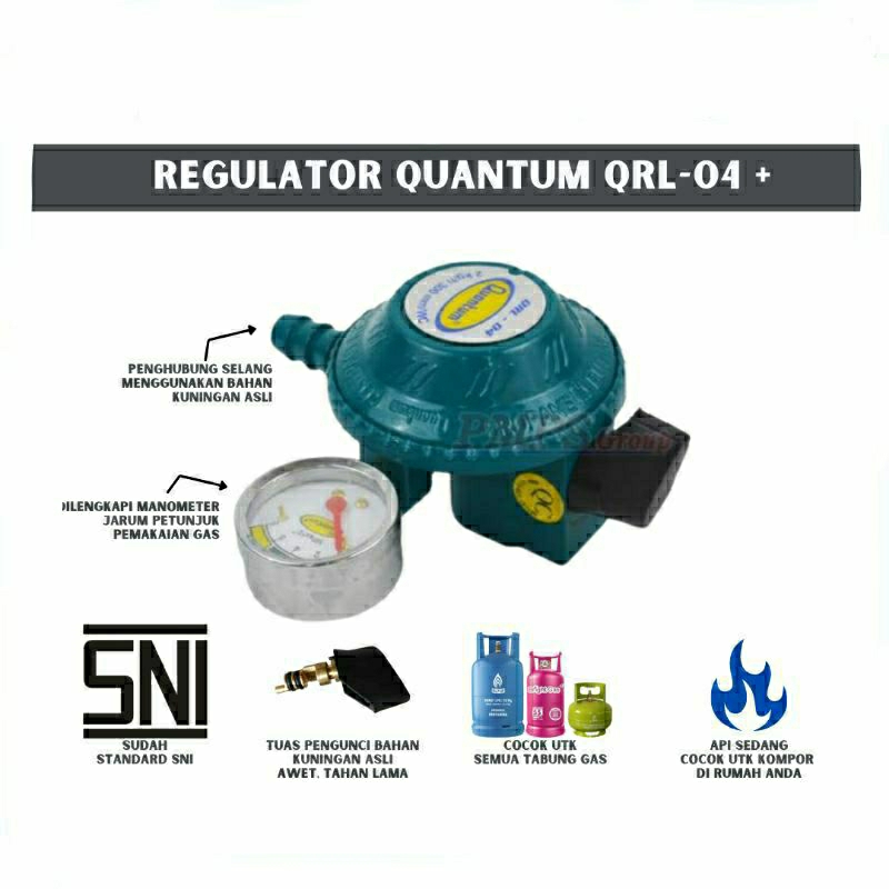 Regulator Gas QUANTUM QRL-04 | Regulator Kompor Gas QUANTUM