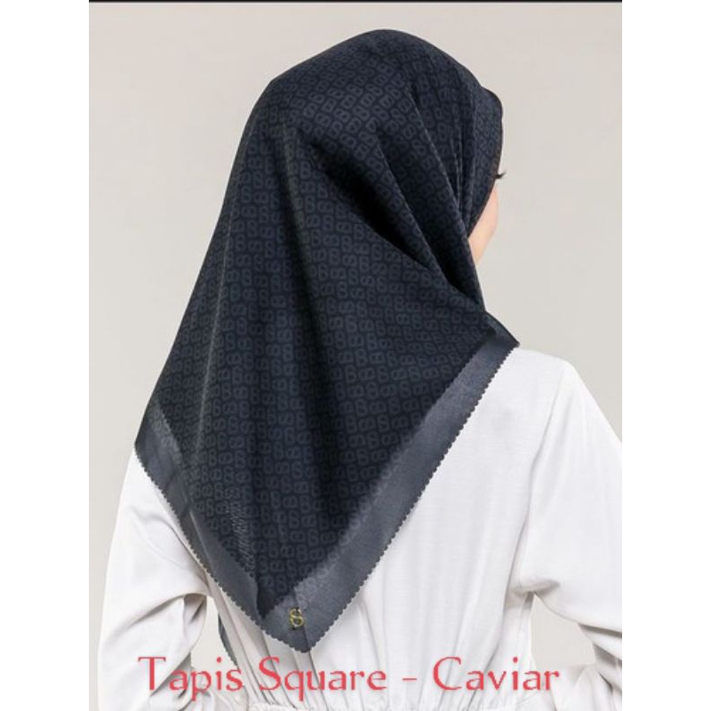 Ready,  Hijab Buttonscarves - The Tapis Square Series (Venice Voal 110 x 110 cm)