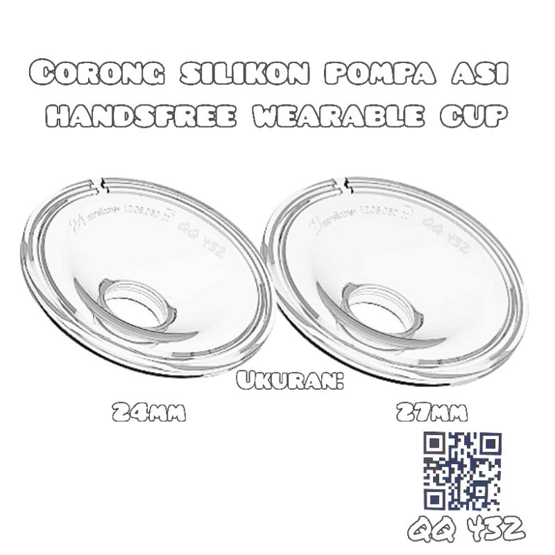 [New Item] Suku cadang corong silikon pompa asi handsfree wearable cup Sparepart Breastpump silicone cup universal