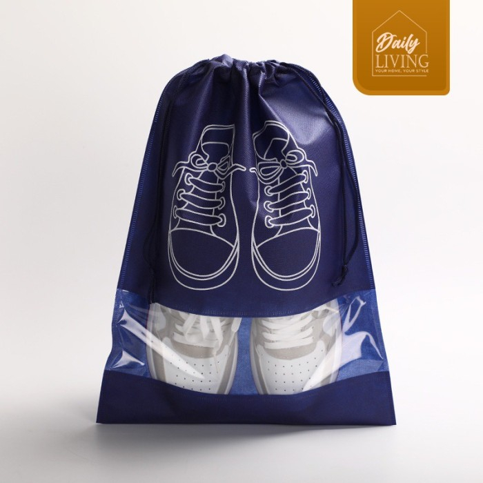 SHOES BAG WATERPROOF - Tas Serut Sepatu Sendal Anti Air Serbaguna - Daily Living