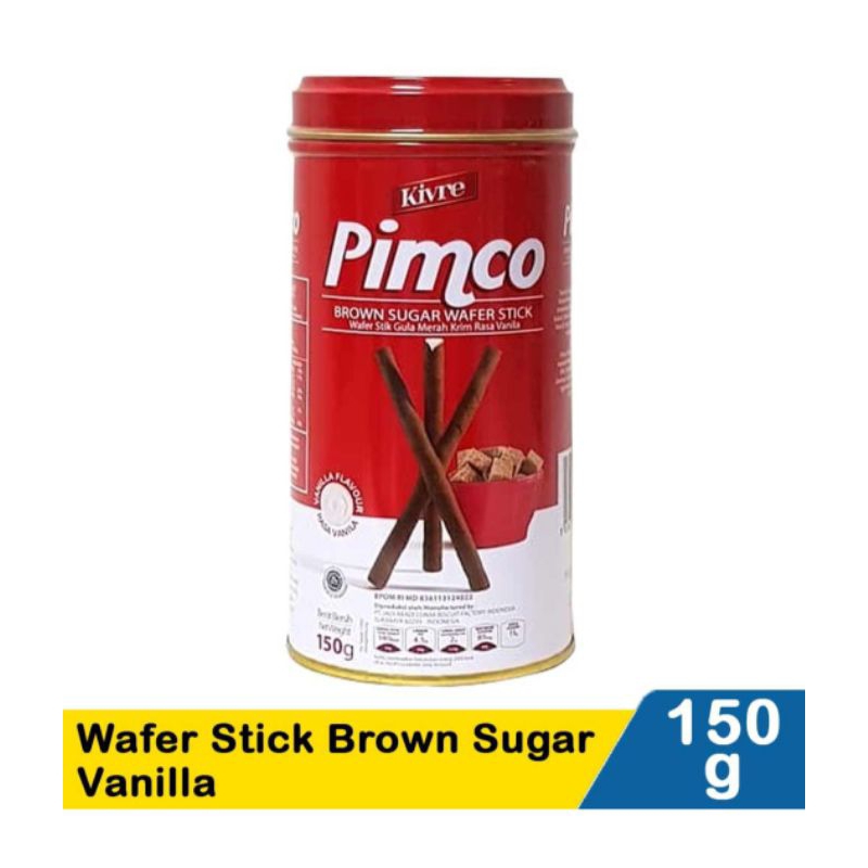 Pimco Wafer Roll 150 G | Wafer Stick Brown Sugar Vanilla 150 G