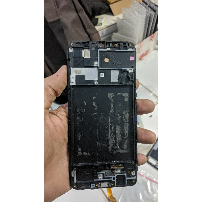Tulangan Frame dudukan mesin Samsung a20 original copotan