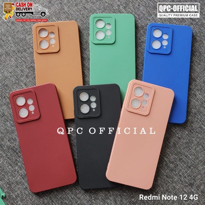 Redmi Note 12 4G Redmi Note 12 Pro 5G Redmi Note 12 Pro 4G Case Pro Kamera Case Slim BlackMatte Sili