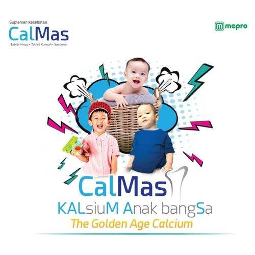 [BPOM] Calmas Suspensi 250 mg Isi 120ml / Vitamin Peninggi Badan / Mepro / MY MOM